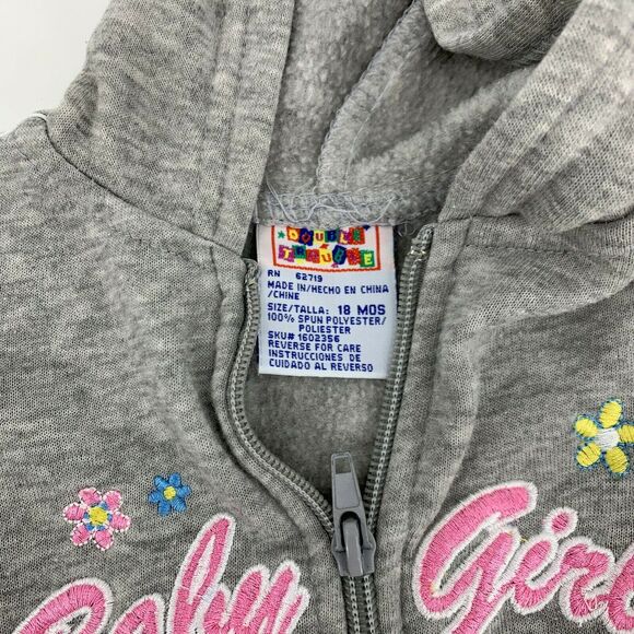 Double Trouble Girls Hoodie Sz 18 Mth - Picture 3 of 5